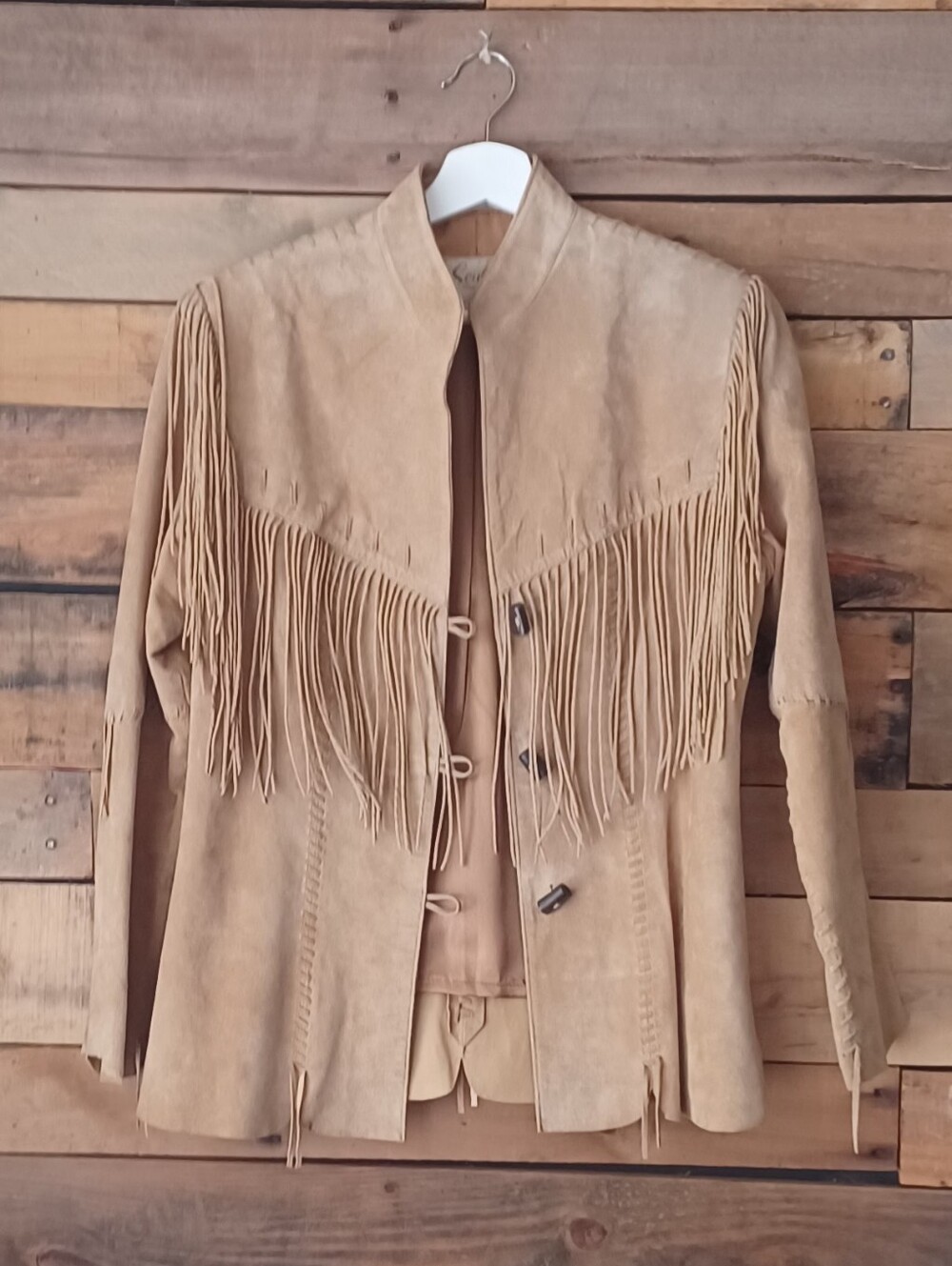 Scully Tan Suede Fringe Western Jacket
